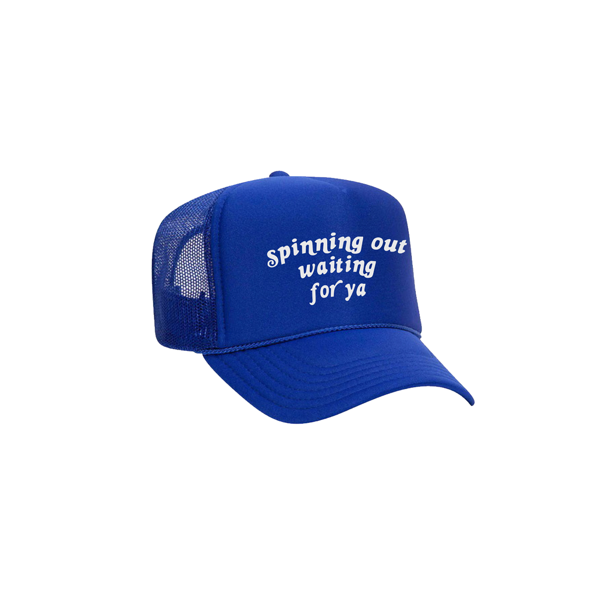 Spinning out waiting for ya Blue Trucker Hat – Harry Styles EU